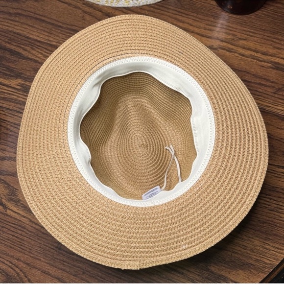 Time and Tru Boho Embroidered Fedora Hat NWT Sun Hat Beach Vacation - Picture 6 of 8